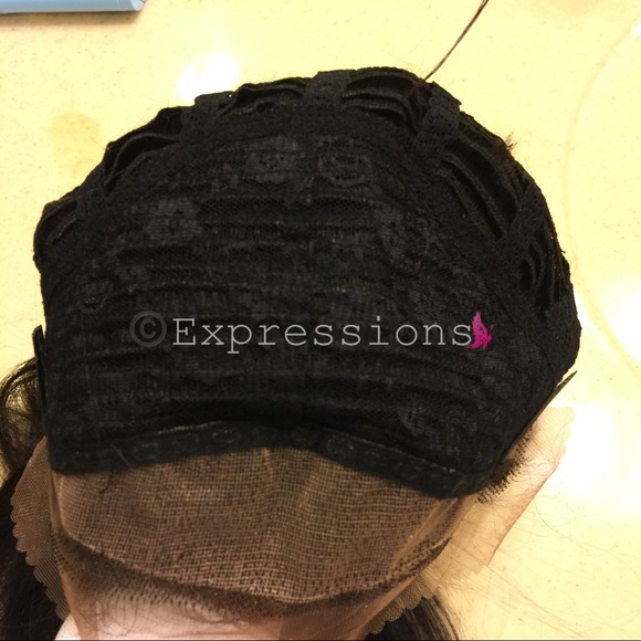 Long Straight Human Blend Lace Front Wig - Picture 8 of 8